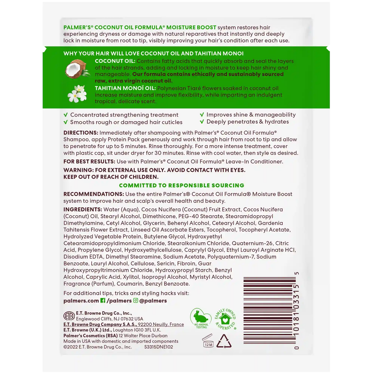Coconut Oil Protein Pack